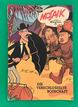 Original Mosaik der Digedags Nr. 72 Die verschlüsselte Botschaft November 1962 Weltraum-Serie