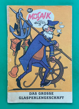 Original Mosaik der Digedags Nr. 187 Das große Glasperlengeschäft Juni 1972 Amerika-Serie original & vollständig