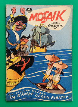 Original Mosaik der Digedags Nr. 4 Im Kampf gegen Piraten September 1956 Orient-Südsee-Serie