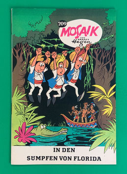 Original Mosaik der Digedags Nr. 209 In den Sümpfen von Florida April 1974 Amerika-Serie