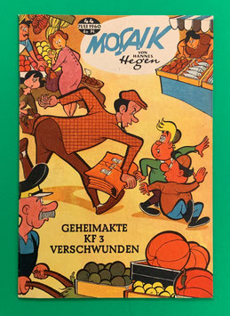 Original Mosaik Digedags Nr. 44 Geheimakte KF 3 verschwunden Juli 1960 Weltraum-Serie
