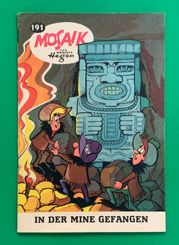 Original Mosaik der Digedags Nr. 191 In der Mine gefangen Oktober 1972 Amerika-Serie