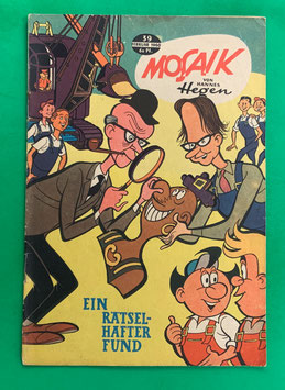 Original Mosaik der Digedags Nr. 39 Ein rätselhafter Fund Februar 1960 Weltraum-Serie