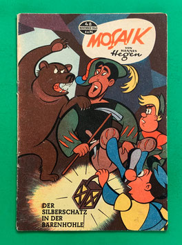 Original Mosaik der Digedags Nr. 48 Der Silberschatz in der Bärenhöhle November 1960 Erfinder-Serie