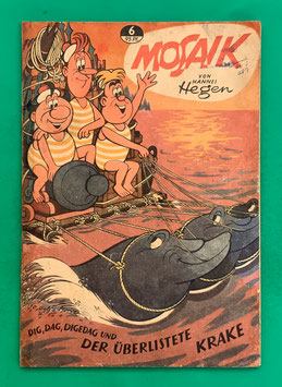 Original Mosaik der Digedags Nr. 6 Der überlistete Krake März 1957 Orient-Südsee-Serie
