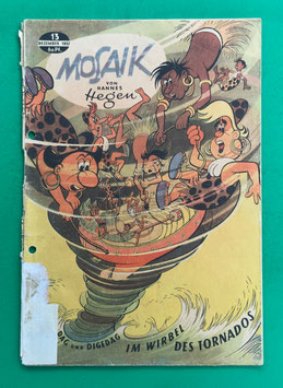 Original Mosaik der Digedags Nr. 13 Im Wirbel des Tornados Dezember 1957 Römer-Serie