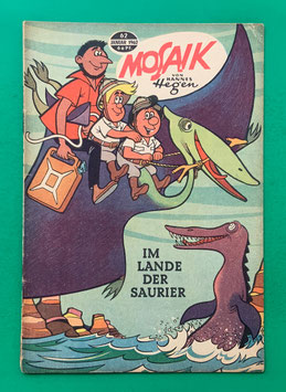 Original Mosaik der Digedags Nr. 62 Im Lande der Saurier Januar 1962 Weltraum-Serie