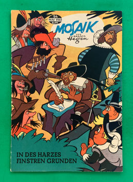 Original Mosaik der Digedags Nr. 54 In des Harzes finstren Gründen Mai 1961 Erfinder-Serie