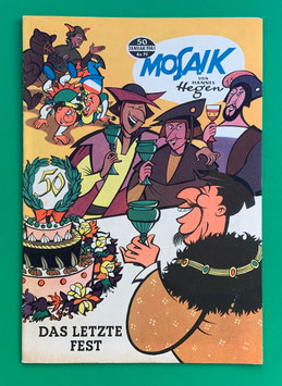 Original Mosaik Digedags Exportheft Nr. 50 Das letzte Fest Januar 1961 Erfinder-Serie Silbertal-Kapitel