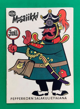 Original Mosaik Digedags Exportheft Finnland finnisch Mosaiikki Nr. 77 April 1963 Erfinder-Serie