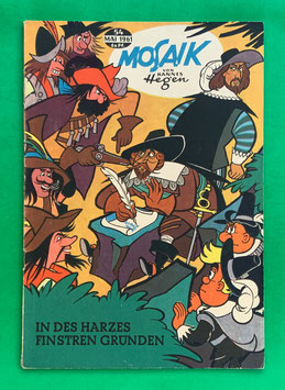 Original Mosaik der Digedags Nr. 54 In des Harzes finstren Gründen Mai 1961 Erfinder-Serie
