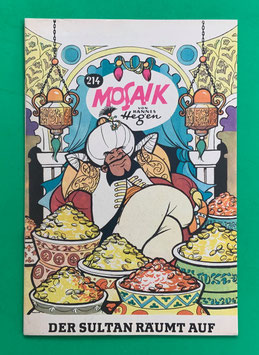 Original Mosaik Digedags Nr. 214 Der Sultan räumt auf September 1974 Orient-Serie