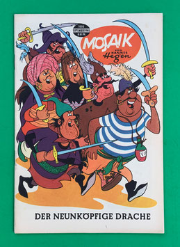 Original Mosaik Digedags Exportheft Nr. 106 Der neunköpfige Drache September 1965 Runkel-Serie Seeräuberburg