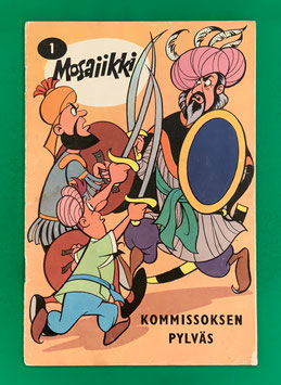 Original Mosaik der Digedags Export Finnland finnisch Mosaiikki Nr. 121 Kommissoksen Pylväs NR. 1 1966
