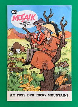 Original Mosaik Digedags Exportheft Nr. 168 Am Fuß der Rocky Mountains November 1970 Amerika-Serie In der Prärie