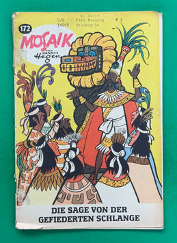 Original Mosaik der Digedags Nr. 172 Die Sage von der gefiederten Schlange März 1971 Amerika-Serie original & vollständig