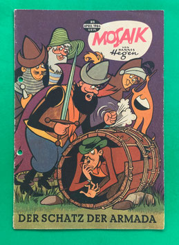 Original Mosaik der Digedags Nr. 89 Der Schatz der Armada April 1964 Erfinder-Serie