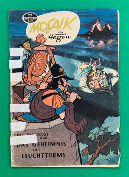 Original Mosaik der Digedags Nr. 22 Geheimnis des Leuchtturms September 1958 Römer-Serie