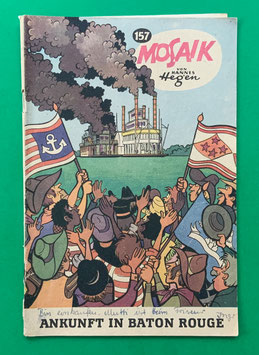 Original Mosaik der Digedags Nr. 157 Ankunft in Baton Rouge Dezember 1969 Amerika-Serie original & vollständig