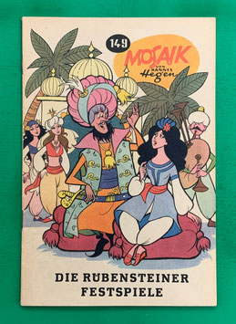 Original Mosaik der Digedags Nr. 149 Die Rübensteiner Festspiele April 1969 Runkel-Serie