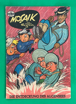 Original Mosaik der Digedags Nr. 52 Die Entdeckung des Algensees März 1961 Weltraum-Serie