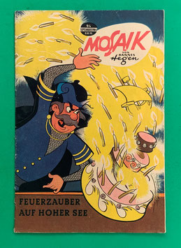Original Mosaik der Digedags Nr. 94 abgeschn. H - Feuerzauber auf hoher See September 1964 Runkel-Serie