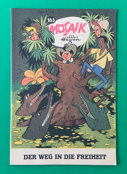 Original Mosaik der Digedags Nr. 163 Der Weg in die Freiheit Juni 1970 Amerika-Serie exzellenter Zustand mit Abostempel