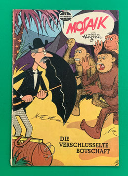 Original Mosaik der Digedags Nr. 72 Die verschlüsselte Botschaft November 1962 Weltraum-Serie