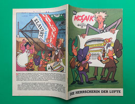 Original Mosaik der Digedags Nr. 184 Die Herrscherin der Lüfte März 1972 Amerika-Serie