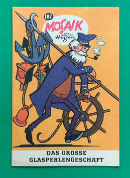 Original Mosaik der Digedags Nr. 187 Das große Glasperlengeschäft Juni 1972 Amerika-Serie