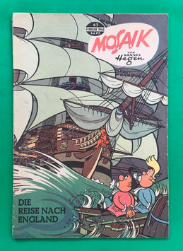 Original Mosaik der Digedags Nr. 63 Die Reise nach England Februar 1962 Erfinder-Serie