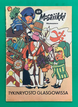 Original Mosaik Digedags Exportheft Finnland finnisch Mosaiikki Nr. 69 August 1962 Erfinder-Serie