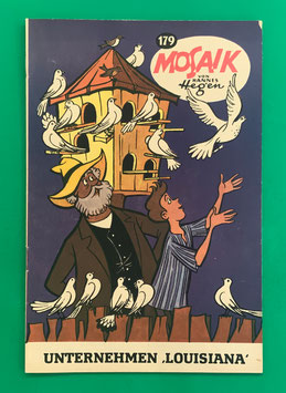 Original Mosaik der Digedags Nr. 179 Unternehmen „Louisiana“ Oktober 1971 Amerika-Serie