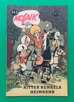 Original Mosaik der Digedags Nr. 145 Ritter Runkels Heimkehr Dezember 1968 Runkel-Serie sammelwürdiger Zustand