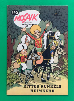 Original Mosaik Digedags Exportheft Nr. 145 Ritter Runkels Heimkehr Dezember 1968 Runkel-Serie Rings um den Rübenstein