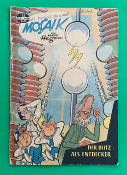Original Mosaik der Digedags Nr. 32 Der Blitz als Entdecker Juli 1959 Weltraum-Serie