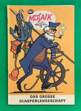 Original Mosaik der Digedags Nr. 187 Das große Glasperlengeschäft Juni 1972 Amerika-Serie