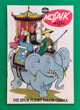 Original Mosaik Digedags Exportheft Nr. 103 Die Spur führt nach China Juni 1965 Runkel-Serie In Italien