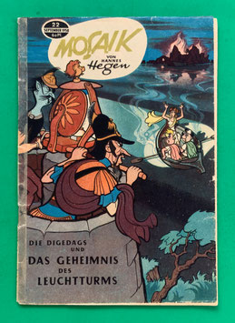 Original Mosaik der Digedags Nr. 22 Geheimnis des Leuchtturms September 1958 Römer-Serie