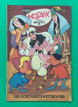 Original Mosaik der Digedags Nr. 111 Der Schönheitswettbewerb Februar 1966 Runkel-Serie exzellenter Zustand mit Abostempel