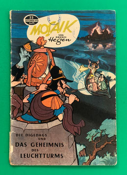 Original Mosaik der Digedags Nr. 22 Geheimnis des Leuchtturms September 1958 Römer-Serie