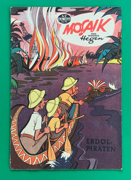 Original Mosaik der Digedags Nr. 42 Erdölpiraten Mai 1960 Weltraum-Serie