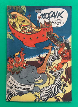 Original Mosaik Digedags Nr. 12 Die Zirkuspremiere November 1957 Orient-Südsee-Serie