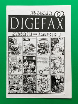 Original Mosaik Fanzine Digefax Nr. 0 Mosaik-Club Wittenberg Oktober 1992 Auflage nur 100 Stück