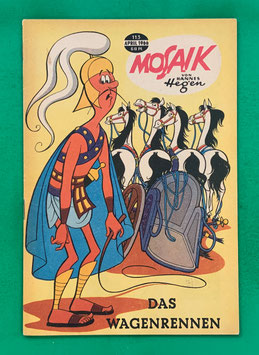 Original Mosaik der Digedags Nr. 113 Das Wagenrennen April 1966 Runkel-Serie