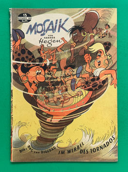 Original Mosaik der Digedags Nr. 13 Im Wirbel des Tornados Dezember 1957 Römer-Serie