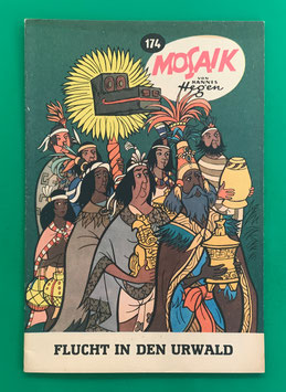 Original Mosaik der Digedags Nr. 174 Flucht in den Urwald Mai 1971 Amerika-Serie