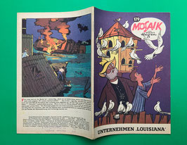 Original Mosaik der Digedags Nr. 179 Unternehmen „Louisiana“ Oktober 1971 Amerika-Serie