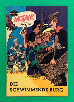 Original Mosaik Digedags Nr. 91 Die schwimmende Burg Juni 1964 Runkel-Serie