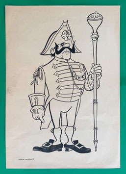 Mosaik Abrafaxe Originaldruck Ausmalbogen aus der DDR-Zeit